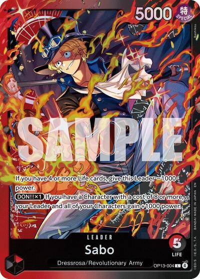 Sabo (OP13-004) OP13-004 Starter Deck 35: RED/BLACK Sabo Card