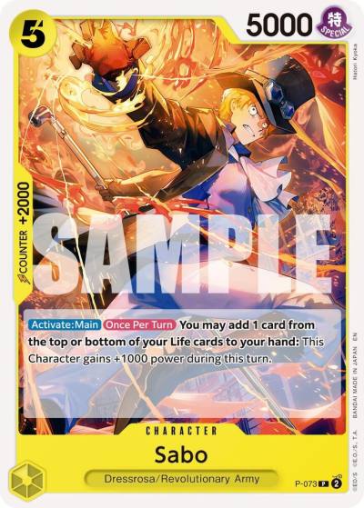Sabo - P-073 (Reprint) P-073 Premium Booster -The Best- Vol. 2 Card