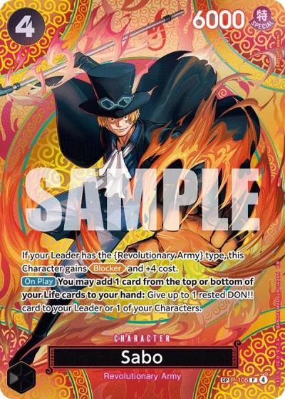 Sabo (P-105) (SP) P-105 Adventure on Kami's Island Card