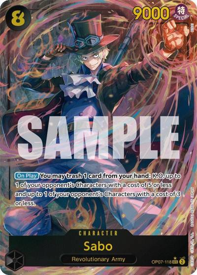 Sabo (Parallel) OP07-118 500 Years in the Future Card