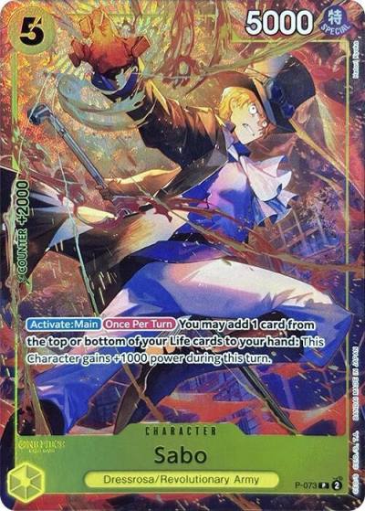 Sabo (Premium Card Collection -Best Selection Vol. 3-) P-073 One Piece Promotion Cards Card