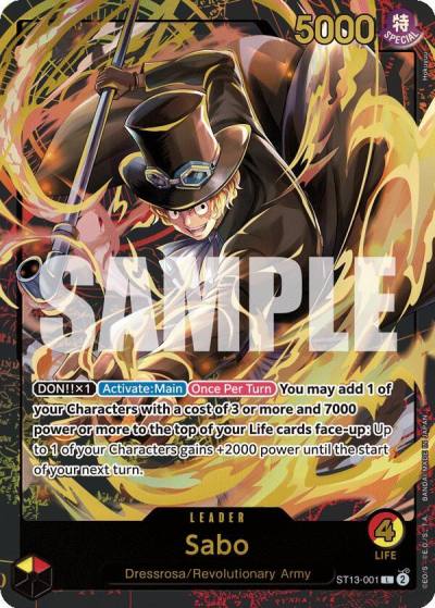Sabo (Premium Card Collection -Leader Collection-) ST13-001 One Piece Promotion Cards Card