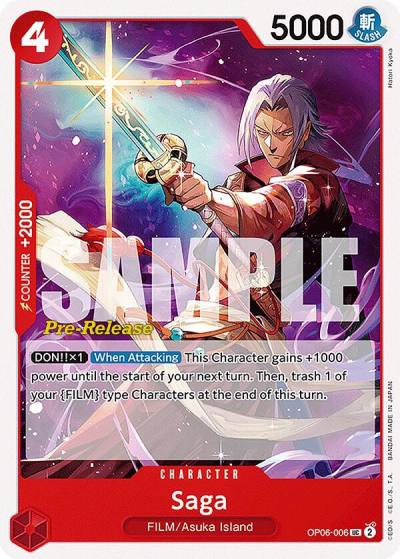 Saga OP06-006 Wings of the Captain Pre-Release Cards Card