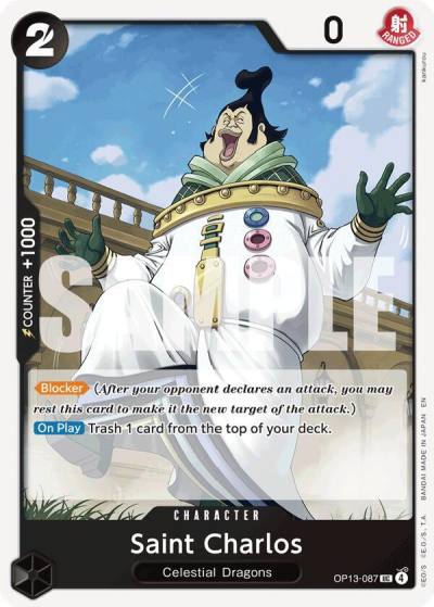 Saint Charlos OP13-087 Carrying On His Will Card