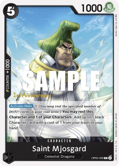 Saint Mjosgard OP05-089 Awakening of the New Era: 1st Anniversary Tournament Cards Card