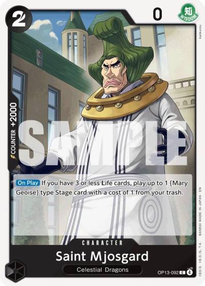 Saint Mjosgard OP13-092 Carrying On His Will Card