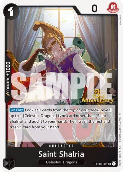 Saint Shalria OP13-086 Carrying On His Will: 3rd Anniversary Tournament Cards Card