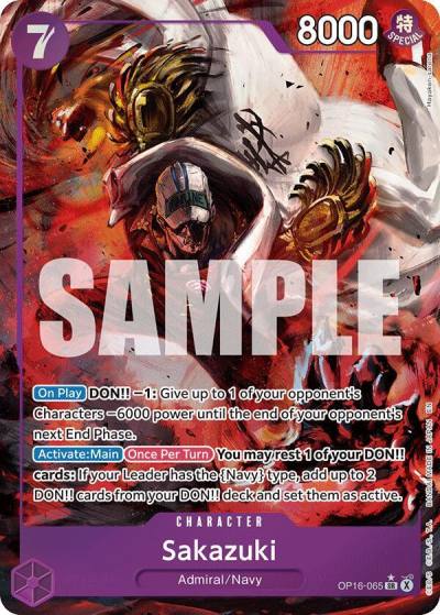 Sakazuki (Alternate Art) OP16-065 The Time of Battle Card