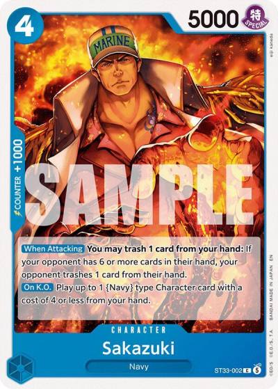 Sakazuki ST33-002 Starter Deck 33: BLUE Kuzan Card