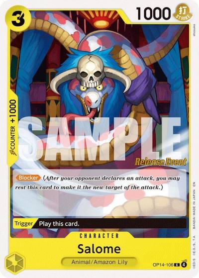 Salome OP14-106 The Azure Sea's Seven Release Event Cards Card