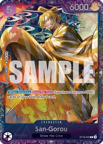 San-Gorou (Treasure Cup 2025) ST18-003 One Piece Promotion Cards Card