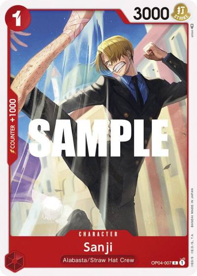Sanji (007) OP04-007 Kingdoms of Intrigue Card