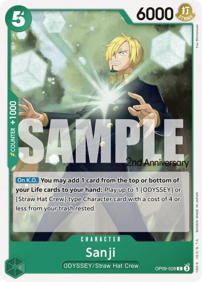 Sanji (028) OP09-028 Emperors in the New World: 2nd Anniversary Tournament Cards Card