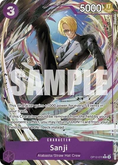 Sanji (070) (Alternate Art) OP12-070 Legacy of the Master Card