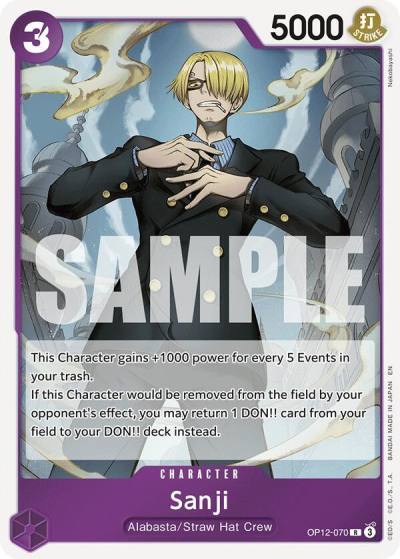 Sanji (070) OP12-070 Legacy of the Master Card