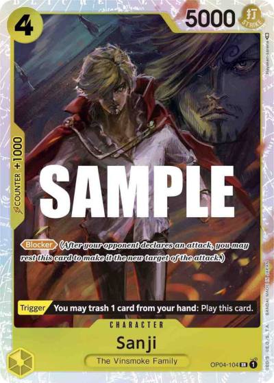 Sanji (104) OP04-104 Kingdoms of Intrigue Card