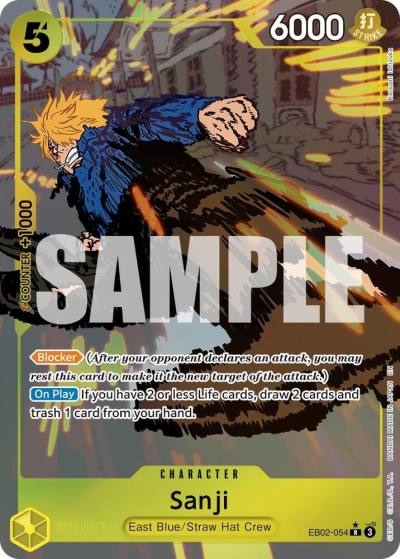 Sanji (Alternate Art) EB02-054 Extra Booster: Anime 25th Collection Card