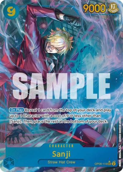 Sanji (Alternate Art) OP06-119 Wings of the Captain Card