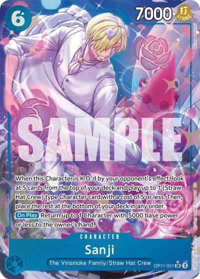 Sanji (Alternate Art) OP11-051 A Fist of Divine Speed Card