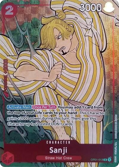 Sanji (English Version 1st Anniversary Set) OP01-013 One Piece Promotion Cards Card