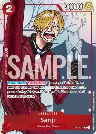 Sanji - OP01-013 (Alternate Art) OP01-013 One Piece Promotion Cards Card