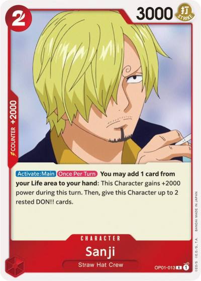 Sanji OP01-013 Romance Dawn Card