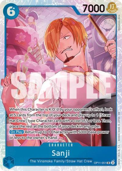 Sanji OP11-051 A Fist of Divine Speed Card