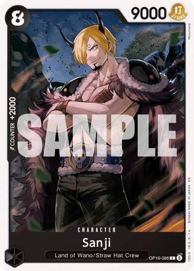 Sanji OP16-086 The Time of Battle Card
