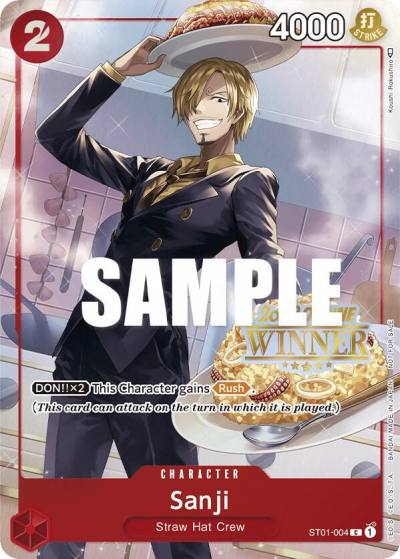 Sanji (Online Regional 2023) [Winner] ST01-004 One Piece Promotion Cards Card