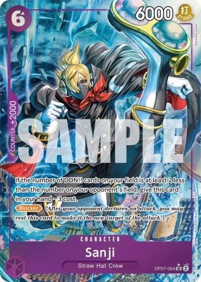 Sanji (Parallel) OP07-064 500 Years in the Future Card