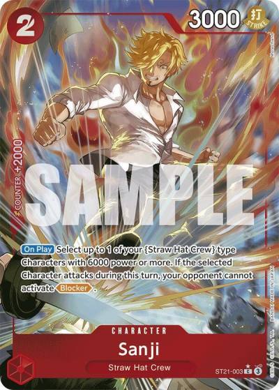 Sanji (Parallel) ST21-003 Starter Deck EX: Gear 5 Card