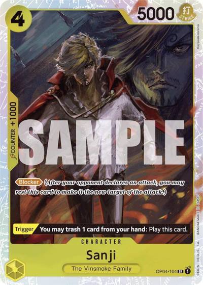 Sanji (Reprint) OP04-104 Premium Booster -The Best- Card