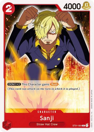 Sanji ST01-004 Starter Deck 1: Straw Hat Crew Card