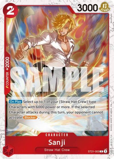 Sanji - ST21-003 (Pirate Foil) ST21-003 Premium Booster -The Best- Vol. 2 Card