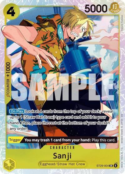 Sanji ST29-004 Starter Deck 29: Egghead Card