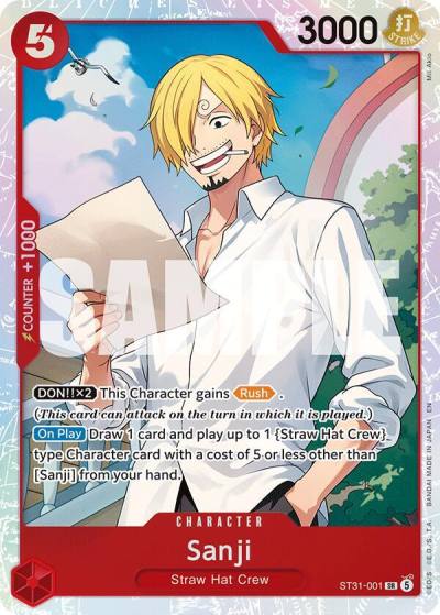 Sanji ST31-001 Starter Deck 31: RED Monkey.D.Luffy Card