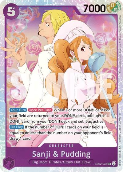 Sanji & Pudding EB02-035 Extra Booster: Anime 25th Collection Card