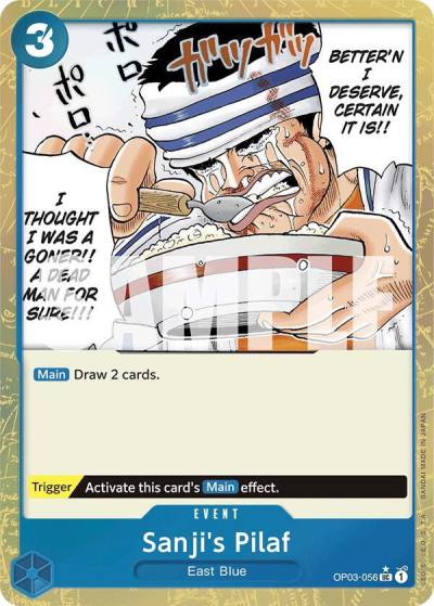 Sanji's Pilaf (Textured Foil) OP03-056 Premium Booster -The Best- Card