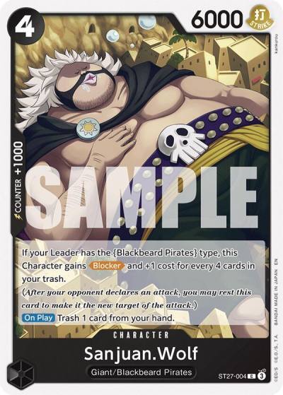 Sanjuan.Wolf ST27-004 Starter Deck 27: BLACK Marshall.D.Teach Card