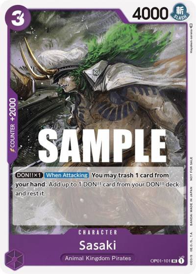 Sasaki (Event Pack Vol. 2) OP01-101 One Piece Promotion Cards Card