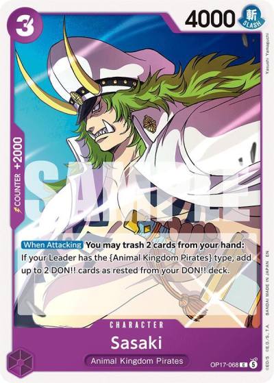 Sasaki OP17-068 The World's Strongest Warriors Card