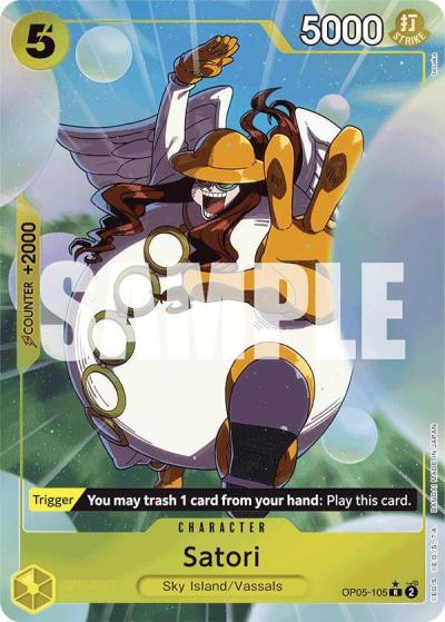 Satori (Alternate Art) OP05-105 Premium Booster -The Best- Card