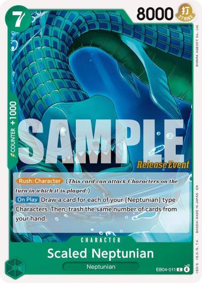 Scaled Neptunian EB04-011 The Azure Sea's Seven Release Event Cards Card