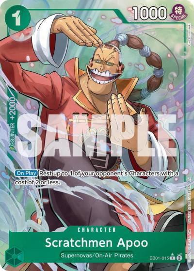 Scratchmen Apoo - EB01-015 (Alternate Art) EB01-015 Premium Booster -The Best- Vol. 2 Card