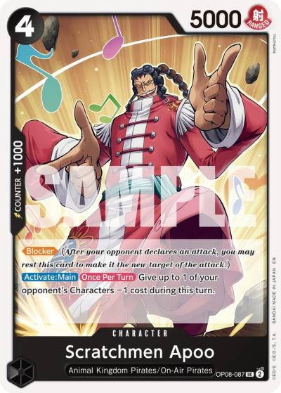 Scratchmen Apoo - OP08-087 (Reprint) OP08-087 Premium Booster -The Best- Vol. 2 Card