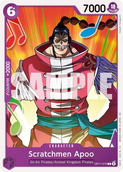 Scratchmen Apoo OP17-070 The World's Strongest Warriors Card