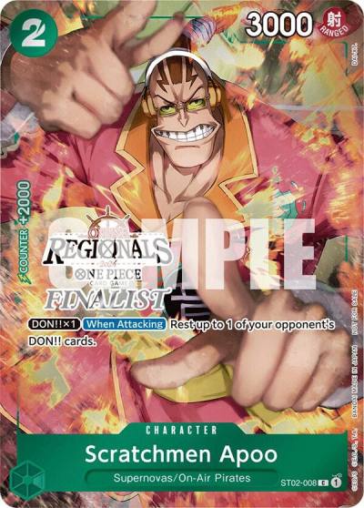 Scratchmen Apoo (Online Regional 2024) [Finalist] ST02-008 One Piece Promotion Cards Card