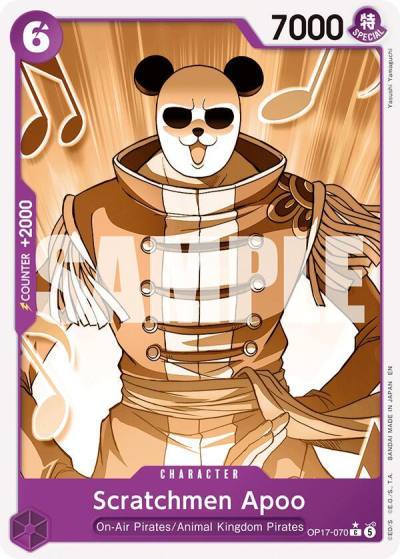 Scratchmen Apoo (Pandaman Art) OP17-070 The World's Strongest Warriors Card