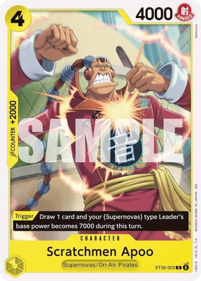 Scratchmen Apoo ST36-003 Starter Deck 36: YELLOW Eustass"Captain"Kid Card