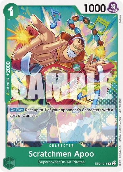 Scratchmen Apoo (Tournament Pack 2025 Vol. 2) EB01-015 One Piece Promotion Cards Card